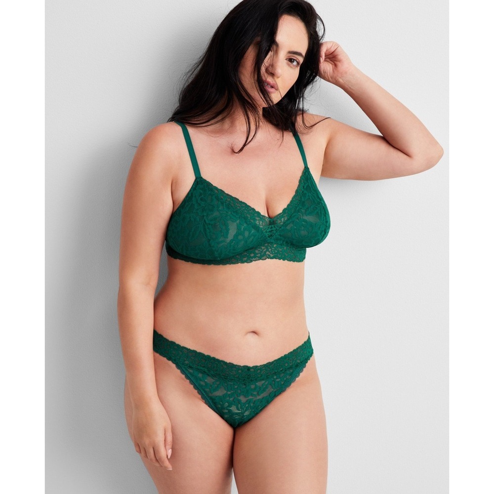 NEW State of Day Women's Lace Bralette, X Small,  Forest Biome, XS
